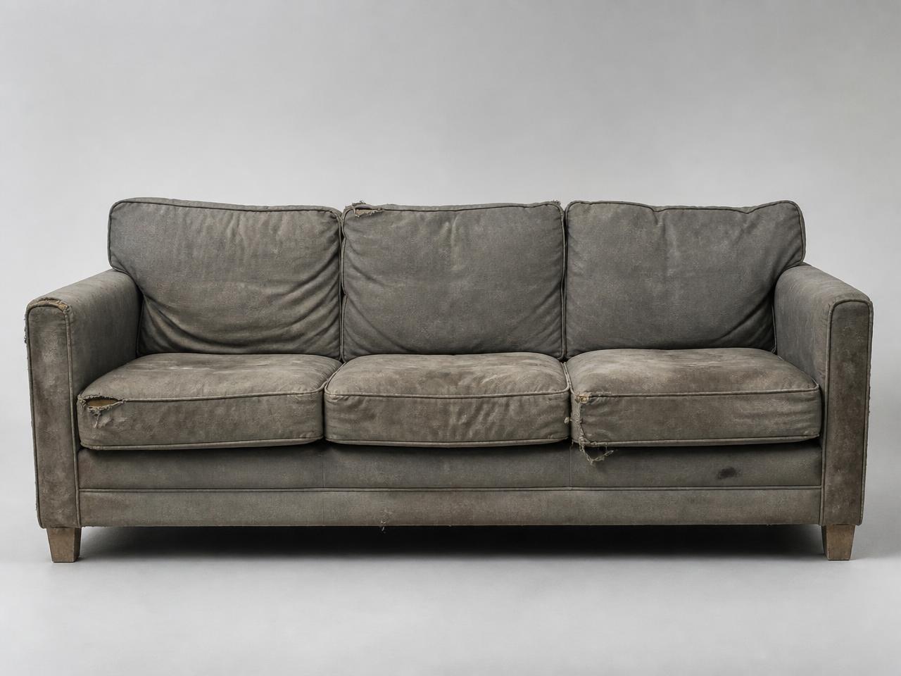 Three-Seater Sofa before repair